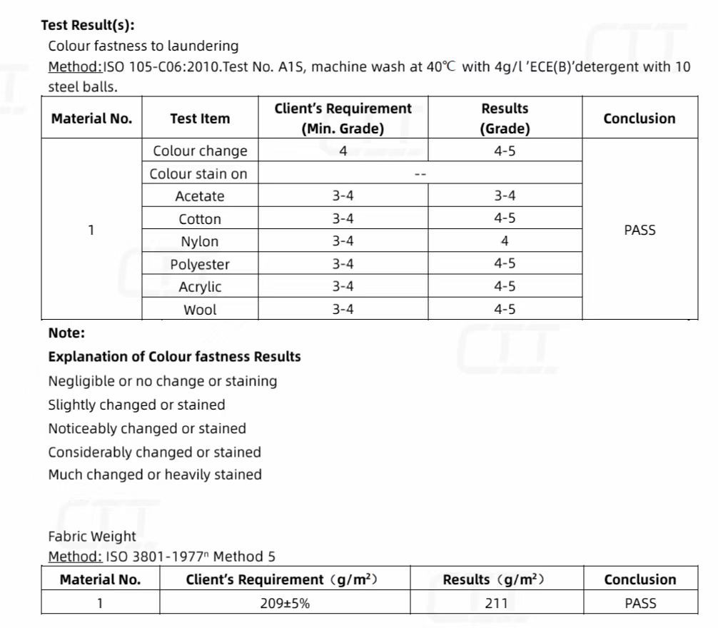 Colour Fastness To Laundering Test 耐洗色牢度测试